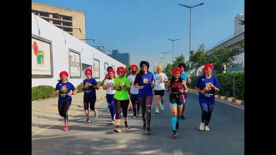 Runners sporting turbans got together in Gurugram, to mark this annual event.