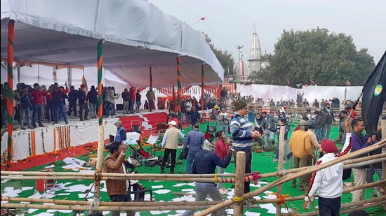 The ruling alliance in Haryana has been at the receiving end of hostile protests, social boycotts and disruptions of their scheduled events by angry farmers. (PTI) The ruling alliance in Haryana has been at the receiving end of hostile protests, social boycotts and disruptions of their scheduled events by angry farmers. (PTI)