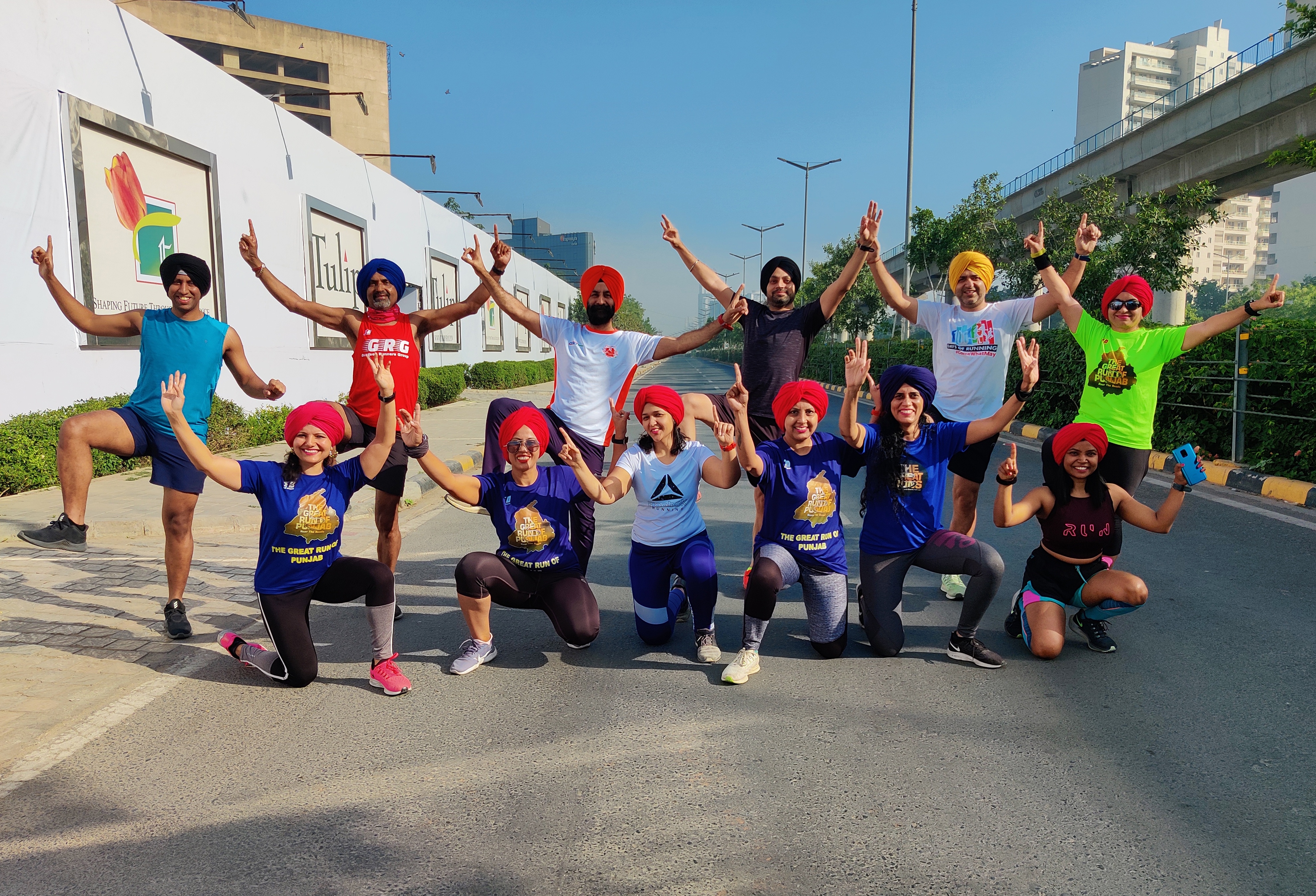 A few participants got together for a turban run, to celebrate the spirit of Baisakhi and promote a healthy lifestyle. A few participants got together for a turban run, to celebrate the spirit of Baisakhi and promote a healthy lifestyle.