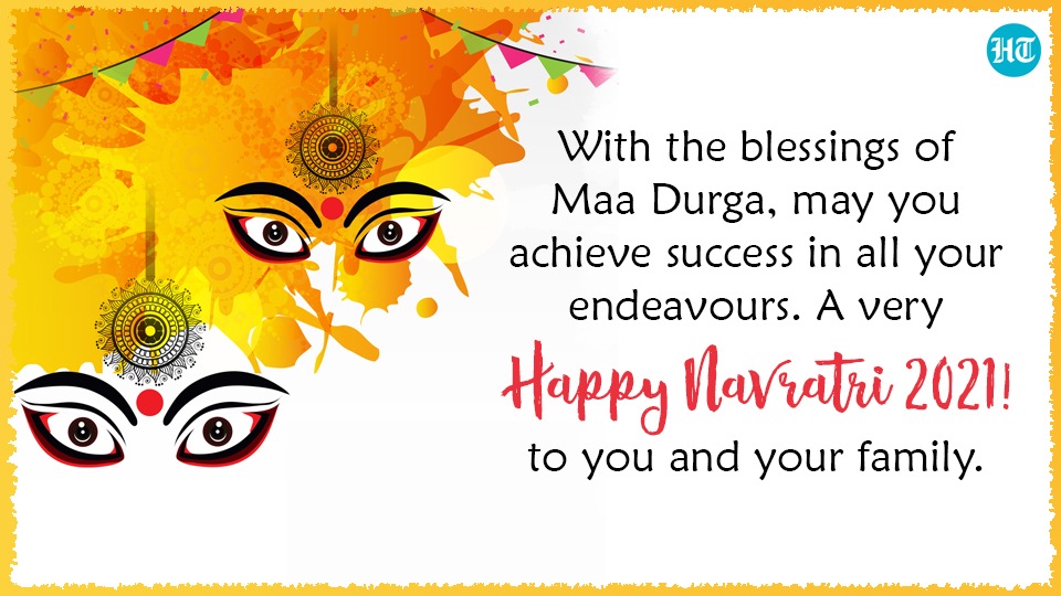 With the blessings of Maa Durga, may you achieve success in all your endeavours. A very Happy Navratri to you and your family. With the blessings of Maa Durga, may you achieve success in all your endeavours. A very Happy Navratri to you and your family.