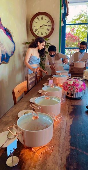 Dining area at Kangana Ranaut's Mumbai home. Dining area at Kangana Ranaut's Mumbai home.