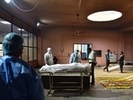 Tuesday’s health bulletin also showed that the infection had claimed 81 more lives in Delhi — the most in a day since December 3 when 82 people died (Photo by Sanchit Khanna / Hindustan Times) Tuesday’s health bulletin also showed that the infection had claimed 81 more lives in Delhi — the most in a day since December 3 when 82 people died (Photo by Sanchit Khanna / Hindustan Times)