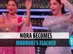 Nora and Madhuri danced together on the show 'Dance Deewane' (Instagram)