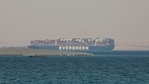 The Ever Given, a Panama-flagged cargo ship, is seen in Egypt's Great Bitter Lake.(AP / File) The Ever Given, a Panama-flagged cargo ship, is seen in Egypt's Great Bitter Lake.(AP / File)