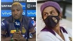 Andre Russell and Shah Rukh Khan Andre Russell and Shah Rukh Khan