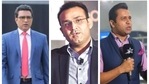 Sanjay Manjrekar, Virender Sehwag and Aakash Chopra Sanjay Manjrekar, Virender Sehwag and Aakash Chopra