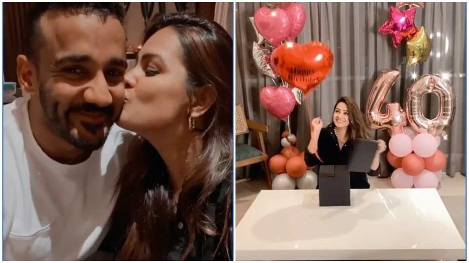 Anita Hassanandani turns 40, celebrates 'lockdown birthday' with husband Rohit Reddy, watch video