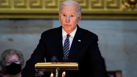 Joe Biden phoned Vladimir Putin to propose they meet in a third country while underlining US commitment to Ukraine's sovereignty. (Reuters File Photo )