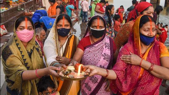A few temples resorted to virtual platforms for live darshan, donation and online booking for ‘prasad’ for devotees during Navratri. (PTI PHOTO.) A few temples resorted to virtual platforms for live darshan, donation and online booking for ‘prasad’ for devotees during Navratri. (PTI PHOTO.)