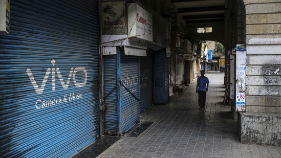 All shops in Maharashtra apart from those dealing with essential products and services will remain closed from 8pm today. (Bloomberg) All shops in Maharashtra apart from those dealing with essential products and services will remain closed from 8pm today. (Bloomberg)