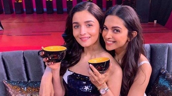 Alia Bhatt and Deepika Padukone from the sets of Koffee With Karan in 2018. Alia Bhatt and Deepika Padukone from the sets of Koffee With Karan in 2018.