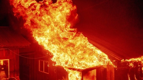 A fire broke out at a slum cluster in West Delhi. (AP Photo/For Representative Purposes Only) A fire broke out at a slum cluster in West Delhi. (AP Photo/For Representative Purposes Only)