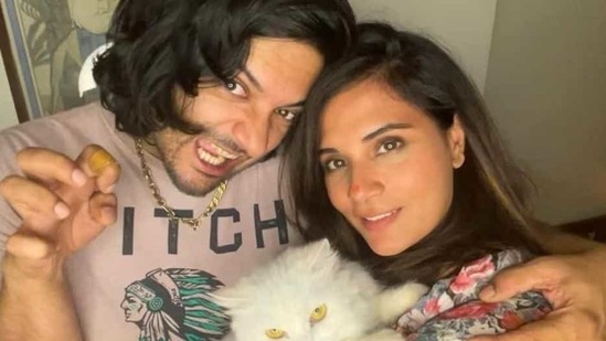 Ali Fazal poses with Richa Chadha. Ali Fazal poses with Richa Chadha.