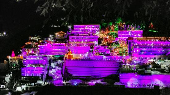 At 5,200ft, the cave shrine is one of the holiest Hindu pilgrimages and devotees from all over the country and abroad visit the shrine on auspicious days. (PTI) At 5,200ft, the cave shrine is one of the holiest Hindu pilgrimages and devotees from all over the country and abroad visit the shrine on auspicious days. (PTI)