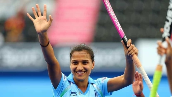 Rani Rampal will be conferred with Rajiv Gandhi Kel Ratna award(Photo: Hockey India)