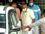 Chief Minister of Kerala Pinarayi Vijayan discharged from Government Medical College Hospital in Kozhikode on Wednesday. (ANI Photo) Chief Minister of Kerala Pinarayi Vijayan discharged from Government Medical College Hospital in Kozhikode on Wednesday. (ANI Photo)
