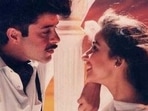 Anil Kapoor and Manisha Koirala in 1942: A Love Story. Anil Kapoor and Manisha Koirala in 1942: A Love Story.