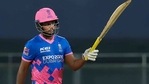 Sanju Samson celebrates his century(PTI) Sanju Samson celebrates his century(PTI)