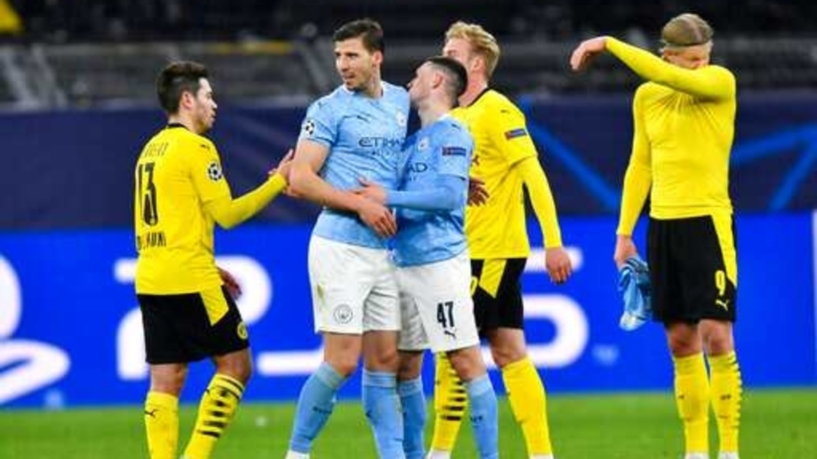 Man City Reach Champions League Semis With 2 1 Win At Dortmund Man City Reach Champions League Semis With 2 1 Win At Dortmund