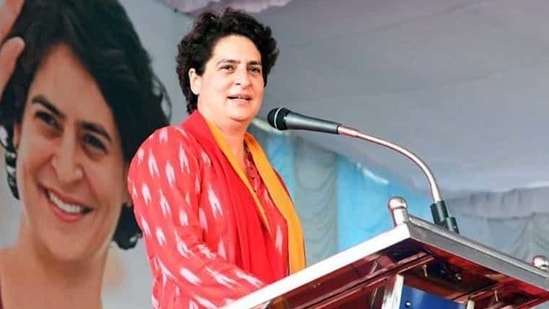 Priyanka Gandhi Vadra had made the remarks while speaking to state party leaders during a virtual meeting.(ANI) Priyanka Gandhi Vadra had made the remarks while speaking to state party leaders during a virtual meeting.(ANI)