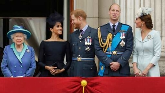 The palace revealed that William and Harry’s cousin, Peter Phillips, will walk between the princes as they escort the coffin.(AP)