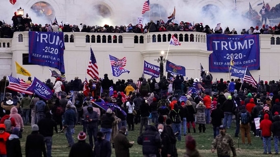 Capitol Police say they have intelligence showing a “possible plot” by a militia group to breach the US Capitol on Thursday. (File Photo / AP) Capitol Police say they have intelligence showing a “possible plot” by a militia group to breach the US Capitol on Thursday. (File Photo / AP)