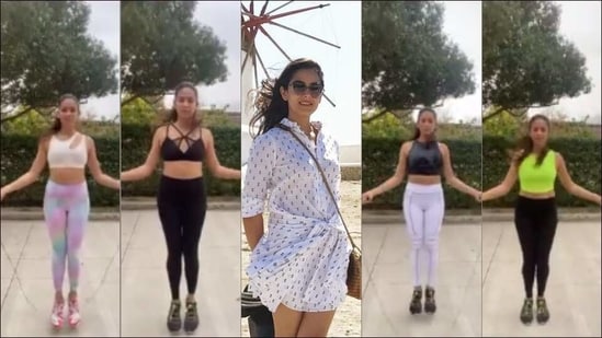 Mira Rajput skipping her way into 4 workout outfits is the fitness inspo we need(Instagram/mira.kapoor)