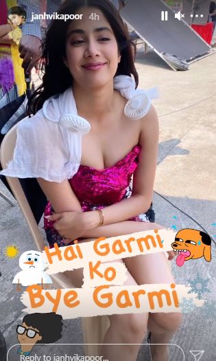 Janhvi Kapoor posted this picture with a funny caption on Thursday. Janhvi Kapoor posted this picture with a funny caption on Thursday.