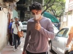 Ibrahim Ali Khan Pataudi seen in Mumbai on Friday.