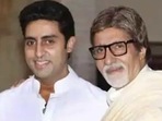 Abhishek Bachchan poses with his father, Amitabh Bachchan. Abhishek Bachchan poses with his father, Amitabh Bachchan.
