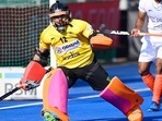 Krishan Pathak in action. (Hockey India) Krishan Pathak in action. (Hockey India)