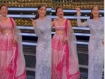 Madhuri and Nora Fatehi dance to Ek Do Teen.