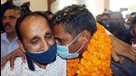 Family members of the CRPF jawan Rakeshwar Singh Manhas celebrate his homecoming in Jammu on Friday. (ANI) Family members of the CRPF jawan Rakeshwar Singh Manhas celebrate his homecoming in Jammu on Friday. (ANI)