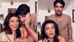 Sushmita Sen with Rohman Shawl on Friday. Sushmita Sen with Rohman Shawl on Friday.
