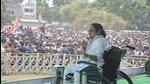 West Bengal chief minister Mamata Banerjee at an election rally in Nabadwip, Nadia district on Friday, April 16. (PTI)