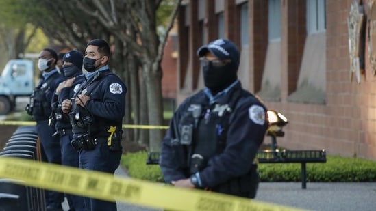 Live video from news outlets at the scene showed crime scene tape in the parking lot outside the facility. (AFP)