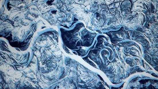 An image of Dnieper River captured from the International Space Station was recently shared by Nasa on Instgaram. (Instagram/@NASA) An image of Dnieper River captured from the International Space Station was recently shared by Nasa on Instgaram. (Instagram/@NASA)