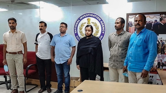 The main accused, including Swapna Suresh and Sandeep Nair, are in custody after being detained under Cofeposa (Conservation of Foreign Exchange and Prevention of Smuggling Activities Act).(PTI Photo) The main accused, including Swapna Suresh and Sandeep Nair, are in custody after being detained under Cofeposa (Conservation of Foreign Exchange and Prevention of Smuggling Activities Act).(PTI Photo)
