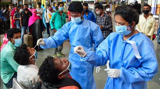 Ayush Prasad, chief executive officer (CEO) of Zilla Parishad said, 35,000 antigen kits would be given to 234 hotspots in rural Pune for mass testing in the next three days (from April 15). (PTI) Ayush Prasad, chief executive officer (CEO) of Zilla Parishad said, 35,000 antigen kits would be given to 234 hotspots in rural Pune for mass testing in the next three days (from April 15). (PTI)