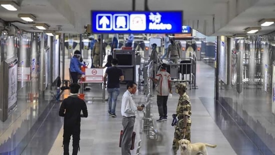 The exit gates at Rajiv Chowk and Patel Chowk metro station have also opened after they were closed for a brief period(PTI)