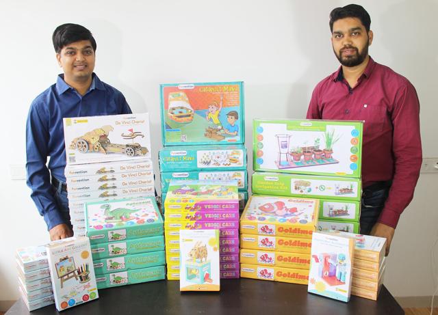 Brothers Kamlesh and Milind Vadnere started Funvention as way to encourage children to build. Brothers Kamlesh and Milind Vadnere started Funvention as way to encourage children to build.