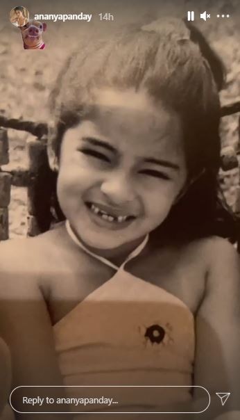 Ananya Panday's throwback picture. Ananya Panday's throwback picture.