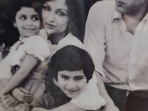 A little Saif Ali Khan poses with Sharmila Tagore in this throwback pic. A little Saif Ali Khan poses with Sharmila Tagore in this throwback pic.