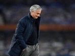 Soccer Football - Premier League - Everton v Tottenham Hotspur - Goodison Park, Liverpool, Britain - April 16, 2021 Tottenham Hotspur manager Jose Mourinho after the match Pool via REUTERS/Peter Powell