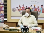 Union health minister Dr Harsh Vardhan held a video conference of state/UT health ministers to review the current pandemic situation of the country. 