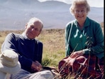 The image shows the Queen and Prince Philip in this picture taken in Scotland by Countess of Wessex.(Instagram/@theroyalfamily)