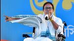 West Bengal chief minister Mamata Banerjee addresses a public rally ahead of the sixth phase of assembly elections at Galsi in East Bardhaman on Saturday. (ANI PHOTO.)