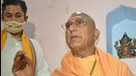Juna Akhada Mahamandleshwar Avdheshanand Giri addresses the media at Haridwar Mahakumbh on Saturday. (Rameshwar Gaur/HT PHOTO.) Juna Akhada Mahamandleshwar Avdheshanand Giri addresses the media at Haridwar Mahakumbh on Saturday. (Rameshwar Gaur/HT PHOTO.)