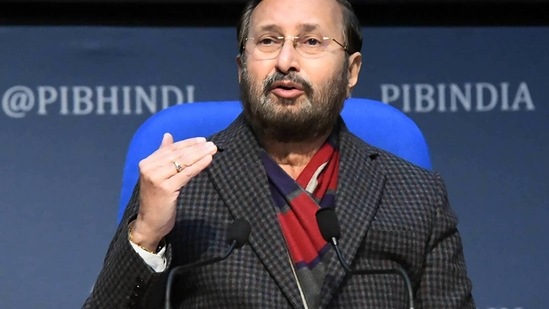 Union Minister for Environment, Forest &amp; Climate Change, Information &amp; Broadcasting and Heavy Industries and Public Enterprise Prakash Javadekar.(ANI file photo)