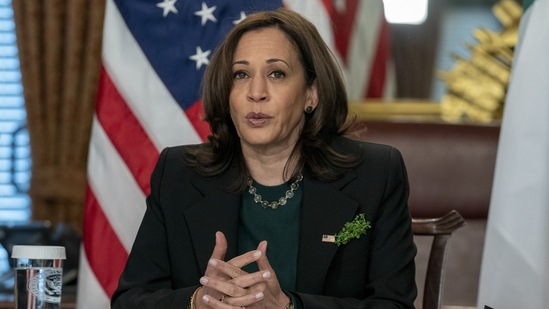 The woman, who has worked for Jackson Health System since 2001, faces charges of threats against Kamala Harris. (Bloomberg File Photo ) The woman, who has worked for Jackson Health System since 2001, faces charges of threats against Kamala Harris. (Bloomberg File Photo )